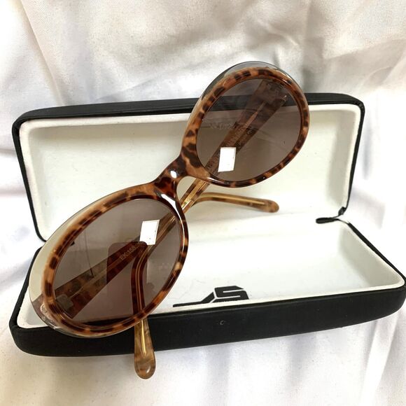 EMMANUELLE KHANH Rare Tortoise Shell Oval Vintage Sunglasses PRIVATE EYES EK158 - Picture 12 of 12